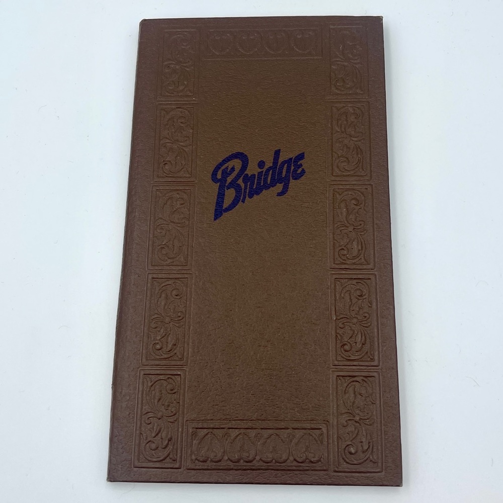 Bridge scoring book - vintage unused. From 1960s.